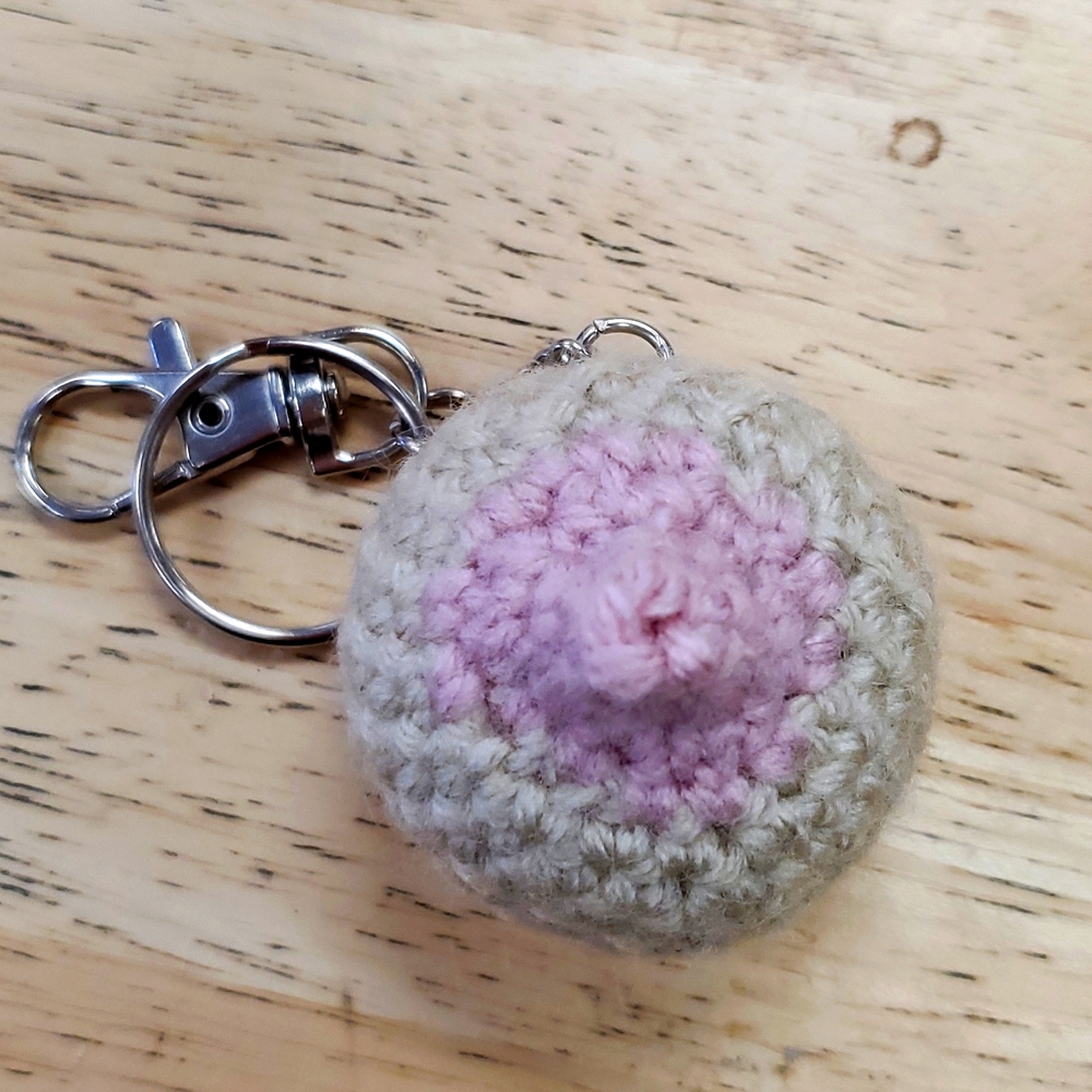 SAVE THE TATAS Booby Keychains Purse Charms Profits to Breast Cancer Research - Picture 3 of 10